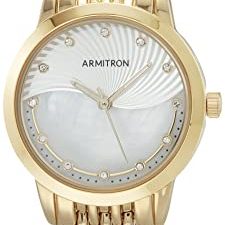 Armitron Montre-bracelet avec cristaux véritables pour femme