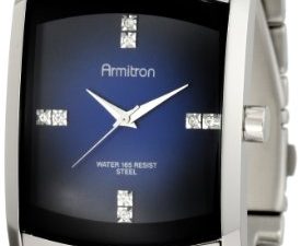 Armitron Montre en acier inoxydable avec cristaux