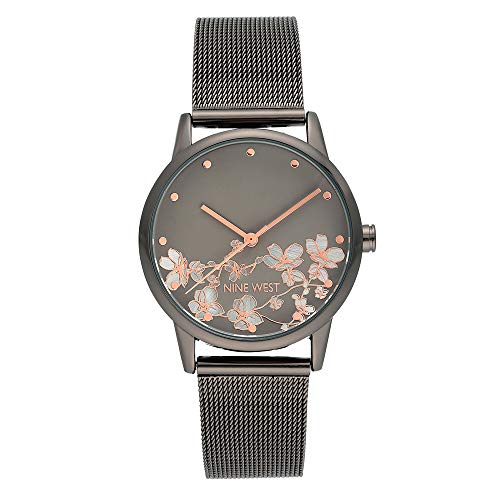 Nine West Montre-bracelet à cadran floral pour Nine West Montre-bracelet à cadran floral pour