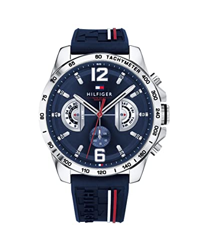 Tommy Hilfiger Mens Decker cadran bleu bracelet Tommy Hilfiger Mens Decker cadran bleu bracelet