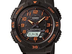 Casio Montre analogique-numérique multifonction solaire mince pour