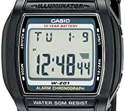Casio W201-1AV Montre chronographe résistante à l'eau