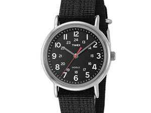 Timex Unisexe T2N647 Weekender 38 mm Noir