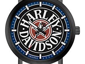 Harley-Davidson Iconic Fat Boy Montre en cuir