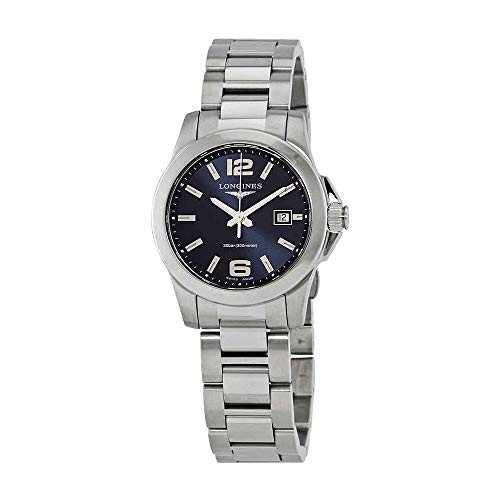 Longines Conquest Sunray Cadran Bleu Montre Femme Longines Conquest Sunray Cadran Bleu Montre Femme