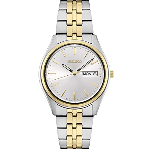 SEIKO Mens Essential TT Blanc CADRAN SEIKO Mens Essential TT Blanc CADRAN