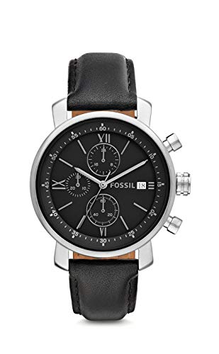 Montre Rhett chronographe en cuir noir Montre Rhett chronographe en cuir noir