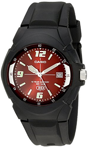 CASIO MW600F-4AV Montre de sport noire pour CASIO MW600F-4AV Montre de sport noire pour