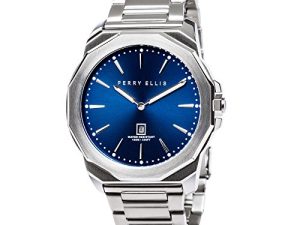 Perry Ellis Hommes Montre Étanche Decagon Quartz
