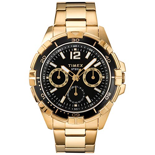 Timex Dress Montre multifonction en acier pour Timex Dress Montre multifonction en acier pour
