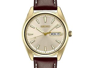 SEIKO Montre habillée à quartz japonais en