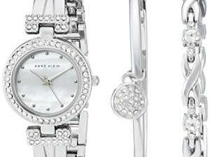 Anne Klein Ensemble montre-bracelet et bracelet accentués