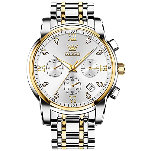 Montre chronographe en acier inoxydable pour homme Montre chronographe en acier inoxydable pour homme