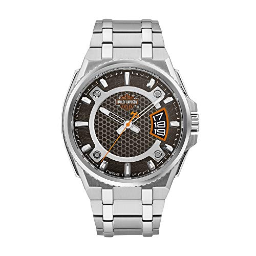 Harley-Davidson Bar & Shield Montre en acier Harley-Davidson Bar & Shield Montre en acier