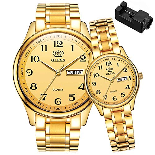 OLEVS His and Her Couple Montres Business OLEVS His and Her Couple Montres Business