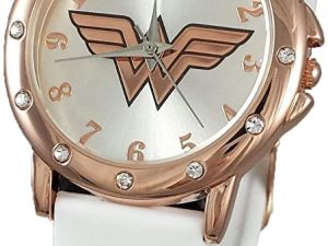 Wonder Woman Strass Or Rose Montre avec