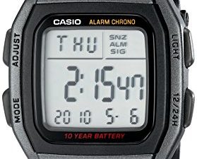 Casio W96H-1BV Montre numérique sport classique pour