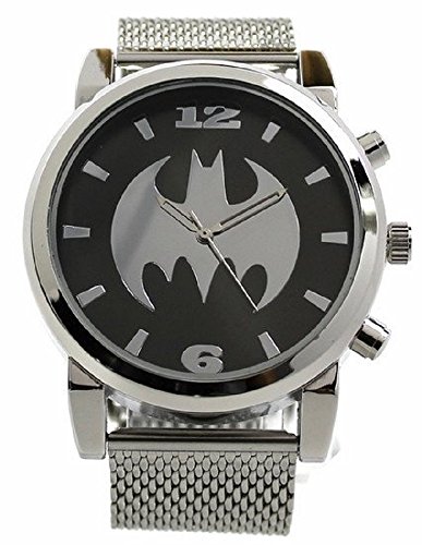 Montre Batman Silvertone avec bracelet en maille Montre Batman Silvertone avec bracelet en maille