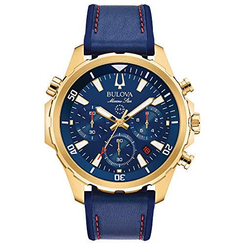 Bulova 97B168 Montre chronographe étoile marine pour Bulova 97B168 Montre chronographe étoile marine pour