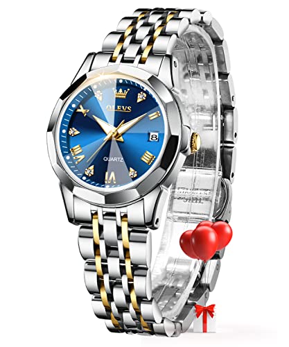 OLEVS Femme Argent Montres Mode Robe Diamant OLEVS Femme Argent Montres Mode Robe Diamant