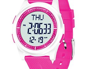 Beeasy Montre numérique étanche avec chronomètre Alarme