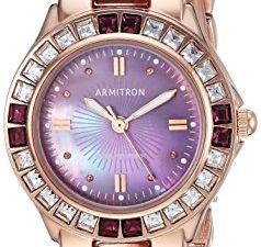 Armitron 75/3689VMRG Montre pour femme couleur améthyste