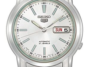 Seiko Automatique Cadran Blanc Acier Inoxydable Montre