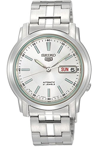 Seiko Automatique Cadran Blanc Acier Inoxydable Montre Seiko Automatique Cadran Blanc Acier Inoxydable Montre